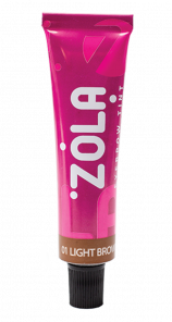ZOLA Фарба для брів з колагеном Eyebrow Tint With Collagen 01 Light Brown 15ml.