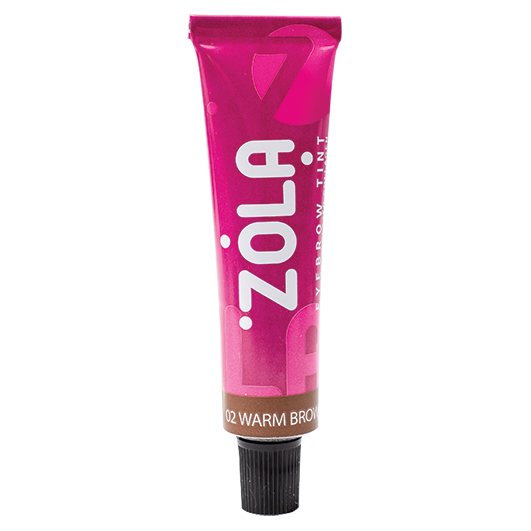 ZOLA Фарба для брів з колагеном Eyebrow Tint With Collagen 02 Warm Brown 15ml.