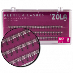 ZOLA Вії-пучки 10D 8 mm
