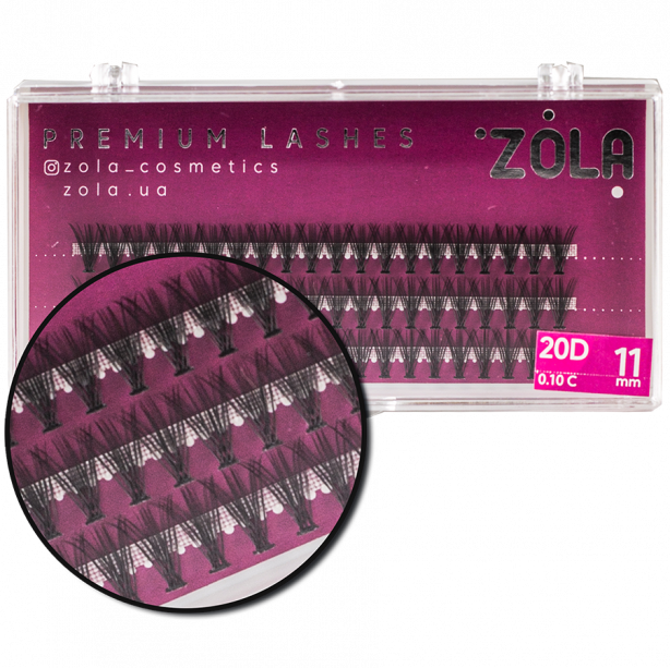 ZOLA Вії-пучки 20D 11 mm - фото 1