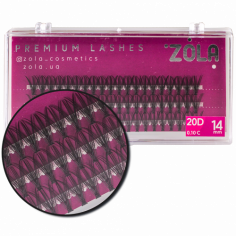 ZOLA Вії-пучки 20D 14 mm