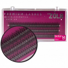 ZOLA Вії-пучки Birdtail 14 mm