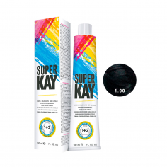 SUPER KAY Фарба для волосся з ультрафлексом і аргініном-1.00 Black