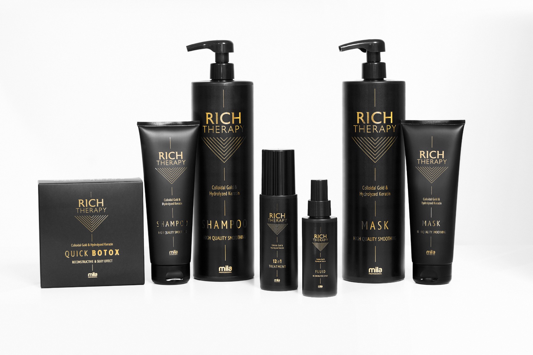 Кератинове відновлення з колоїдним золотом Rich Theraphy (1x fluid + 1x booster) 25 мл - фото 2