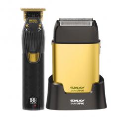 Набір для стрижки тример та шейвер Sway Cooper, Shaver Pro Gold