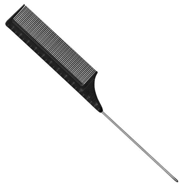 Перукарський гребінець з металевим шпикулем Sway Black Ion+ 103 - фото 2