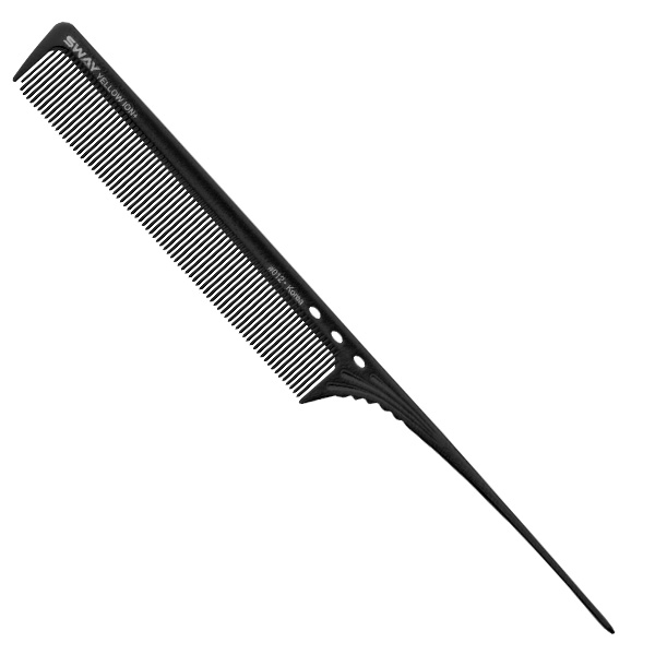 Перукарський гребінець з подовженим шпикулем Sway Black Ion+ 112