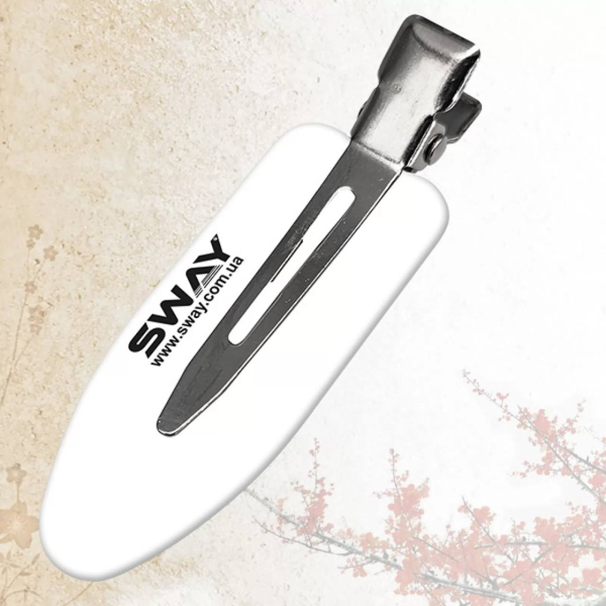 Затискач для волосся Sway White упаковка 4 шт.