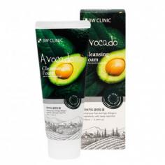 Пінка для вмивання 3W CLINIC AVOCADO CLEANSING FOAM, 100 мл