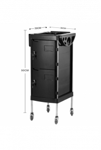 Візок перукарський для салонів краси на 4 робочих відділення закритого типу на замку