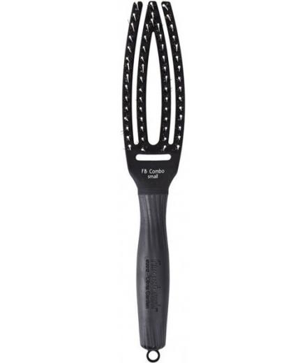 Щітка масажна з натуральною щетиною FingerBrush Combo Small - фото 1