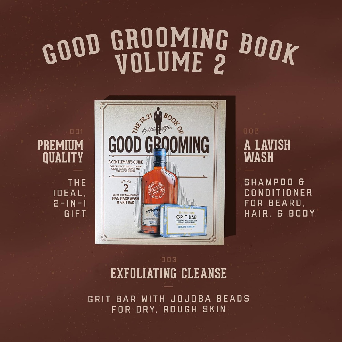 Подарунковий набір для чоловіків шампунь і мило Book of Good Grooming Gift Set Volume 2 - фото 5