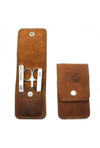 Манікюрний набір SPL коричневий 77906BN