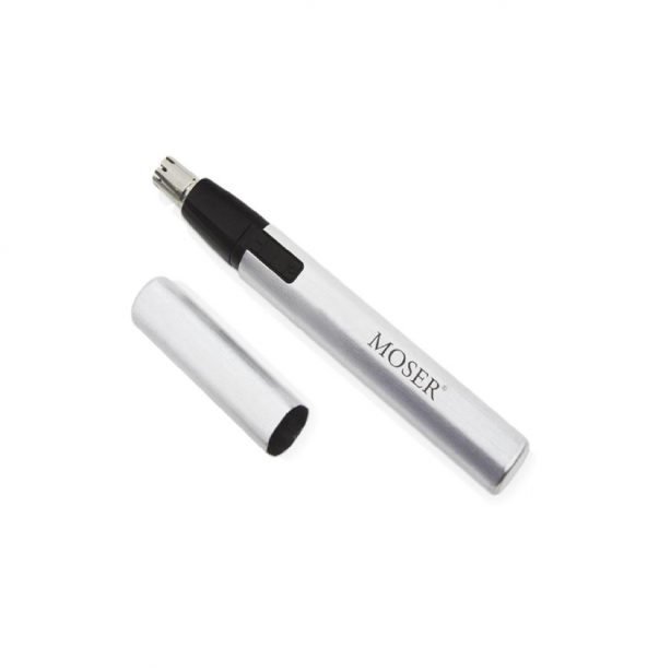 Тример для стрижки волосся в носі та вухах MOSER Senso срібний - фото 1