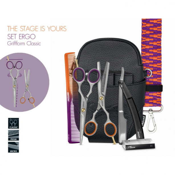 Набір ножиць Jaguar Ergo Set J-82255 + J-83855 в редизайні