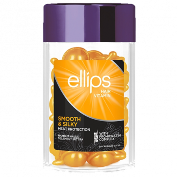 Ellips - Капсула для волосся "Бездоганний шовк з про-кератиновим комплексом" 1мл 1шт.