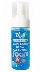 ZOLA Viktorina Vika Піна для брів очищувальна блакитна BLUE LAGOON BROW CLEANSING 150 мл