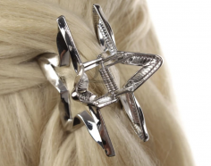 Краб Fashion star металевий срібло сталь 6см