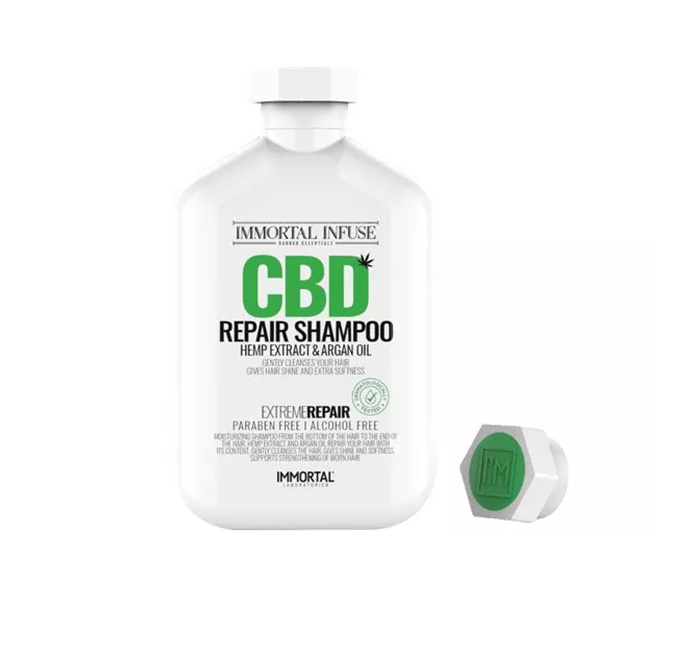 Шампунь для відновлення пошкодженого волосся з екстрактом лікувальних трав Immortal Infuse CBD Shampoo, INF-67 500 мл