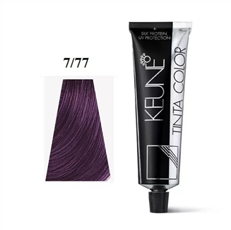 KEUNE TINTA COLOR Перманентна фарба для волосся 7.77 Violet