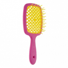 Щітка для волосся Janeke Superbrush 1830 the Original Italian- фуксія-жовтий