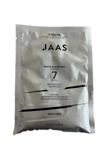 Біла пудра для освітлення на 7 тонів 50 грам JAAS