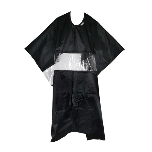 Пеньюар чорний на кнопках без лого