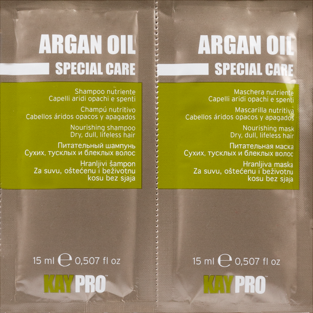KayPro Argan Oil Шампунь+Маска з маслом Аргана 15+15мл