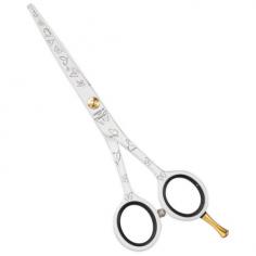 Ножиці прямі HENBOR 6.0 Білі з метеликами