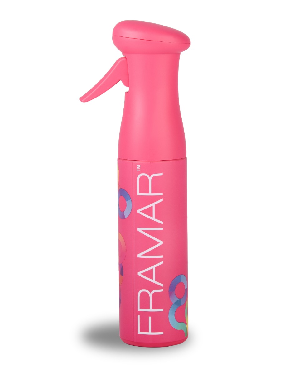 framar myst assist pink розпилювач, розпилювач для води для волосся, порожній розпилювач framar, купити розпилювач для фарбування волосся, пластиковий розпилювач для волосся, framar рожевий розпилювач для фарбування, розпилювач framar для волосся без ріди