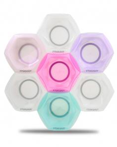 Набір з кольорових мисок - пастельні та прозорі (7шт) Connect & Color Bowls