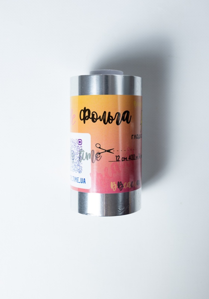 Фольга BEAUTY TIME гладка 12см 400м 14мк