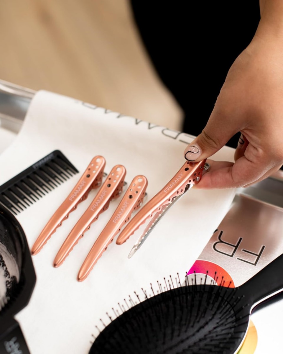 Затискачі для волосся ультраміцні Big Bite Clips Rose Gold - фото 3