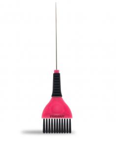 Пензлик з металевою спицею-хвостиком Pink Tail Brush Pink