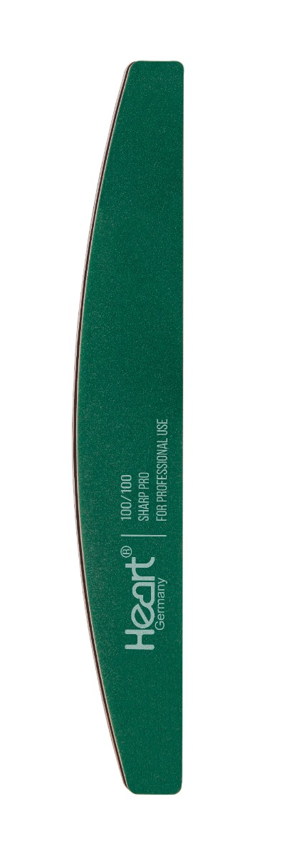 Пилка для нігтів HEART Half SHARP PRO  Зелене полотно