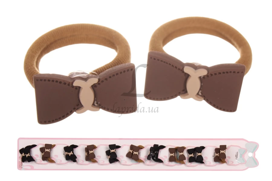 Резинка дитяча бантик 2шт\/уп.
