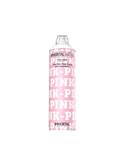Камуфляж для волосся рожевий IMMORTAL INFUSE ONE DAY HAIR COLOR SPRAY PINK MINK INF-169, 200 мл