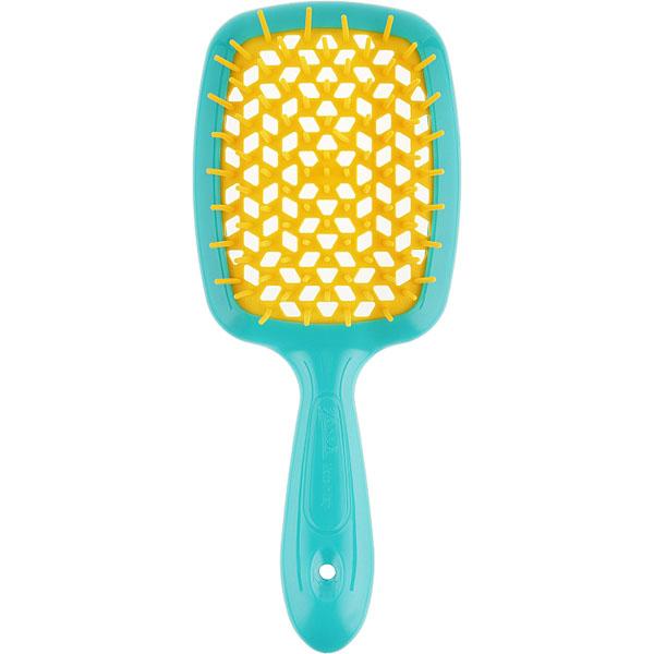 Гребінець для волосся Janeke Superbrush 1830 the Original Italian-Синьо-жовта