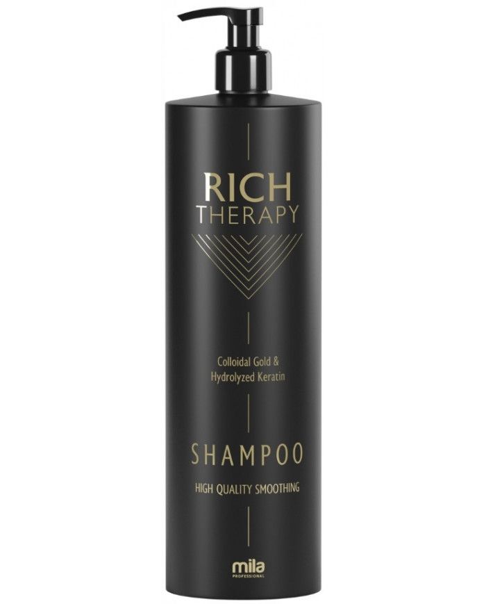 Шампунь з кератином та колоїдним золотом Rich Theraphy 