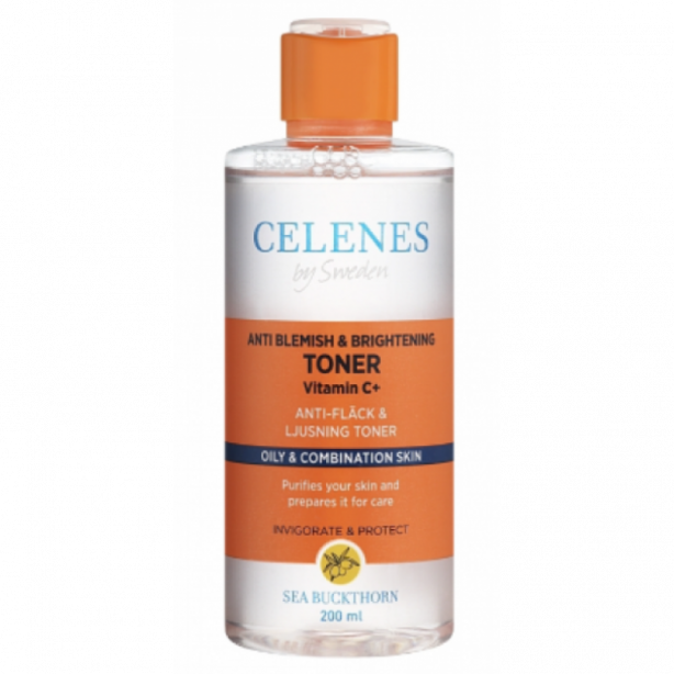 Celenes Освітлюючий тонік з обліпихою для жирної і комбінованої шкіри 200 мл - фото 1