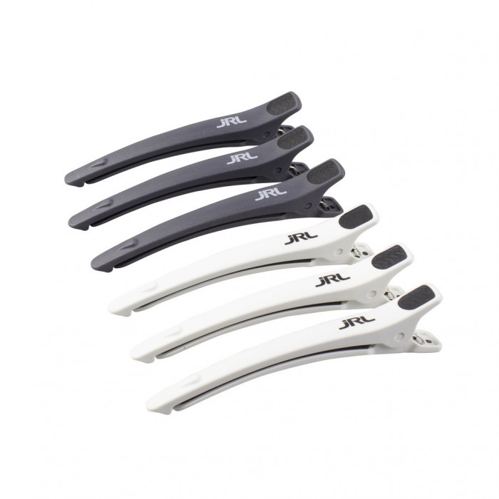 Зажими JRL чорно-білі ( в упаковці 6шт)