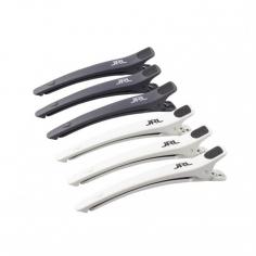 Зажими JRL чорно-білі ( в упаковці 6шт)