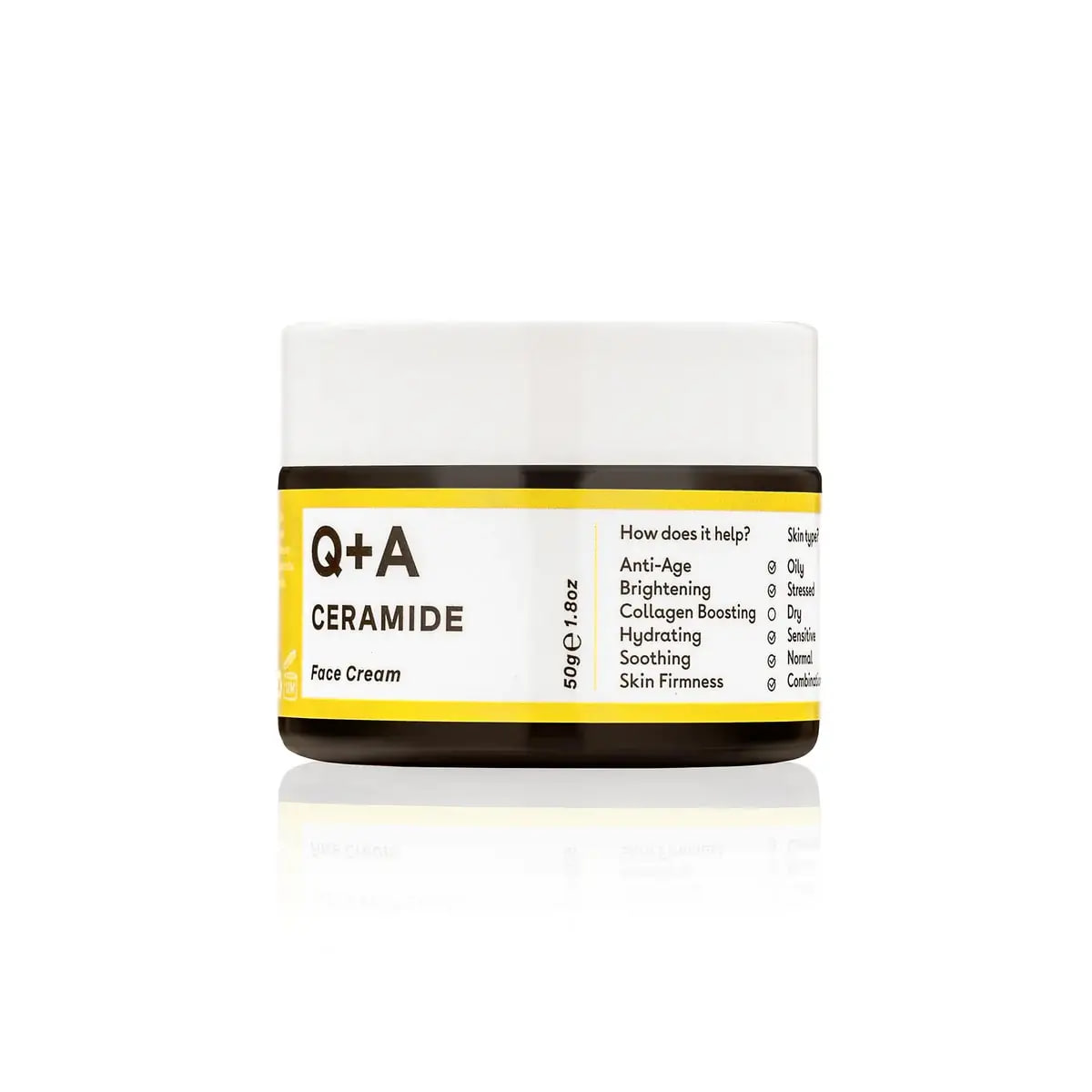 Захисний крем для обличчя з керамідами Q+A Ceramide Barrier Defence Face Cream 50g