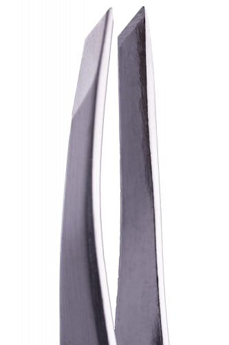 ZOLA Пінцет скошений професійний для брів SILVER - фото 2