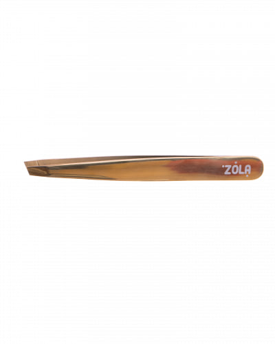 ZOLA Пінцет професійний для брів GOLD (скошений) - фото 2