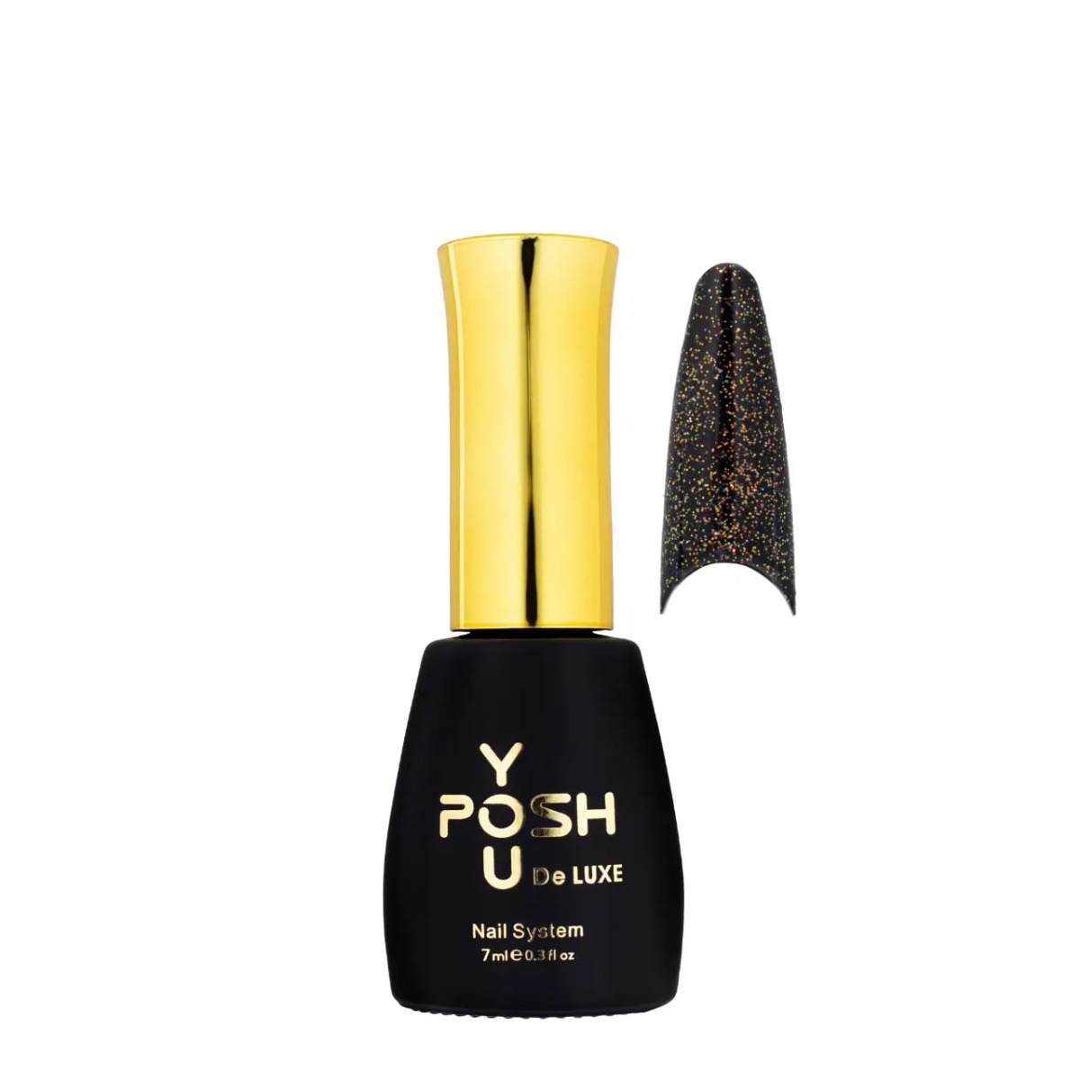 Топ без липокго шару з золотим шимером Top shimmer GOLD YouPosh 7 ml