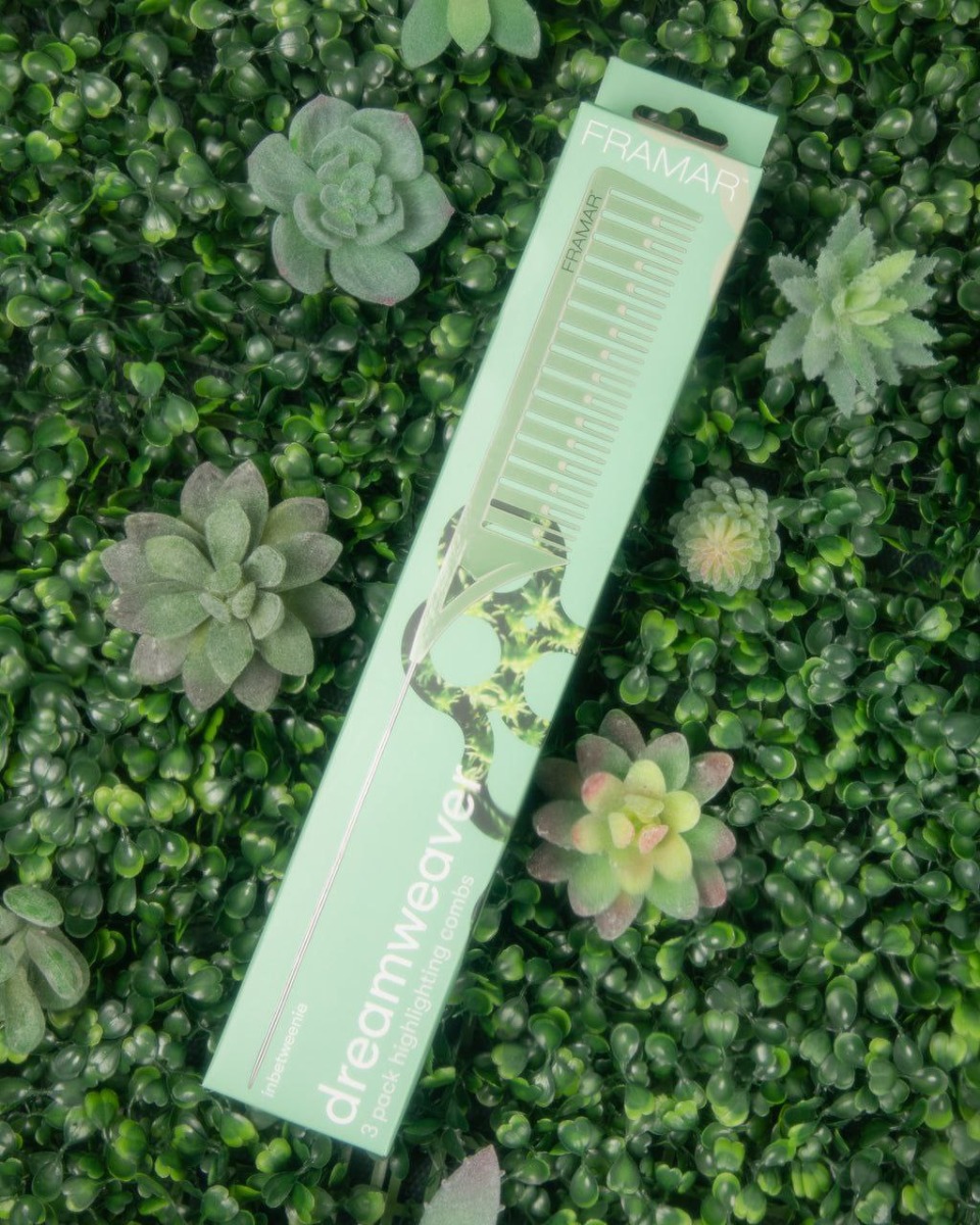 Набір з трьох гребінців з різною шириною зубців Dreamweaver Comb Set Plant Mom - фото 3