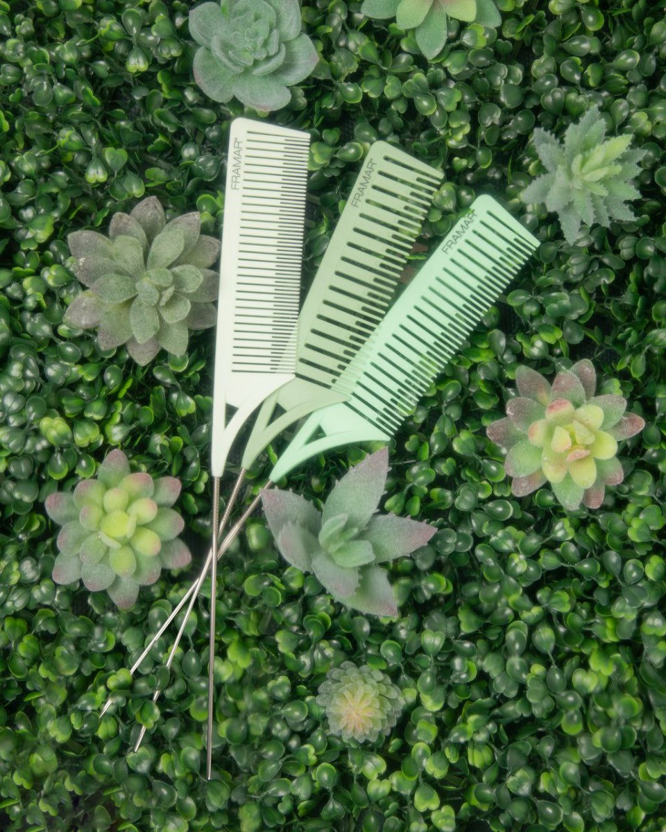 Набір з трьох гребінців з різною шириною зубців Dreamweaver Comb Set Plant Mom - фото 4