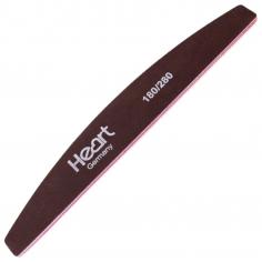 Пилка для нігтів HEART Half TITAN BROWN 180/280