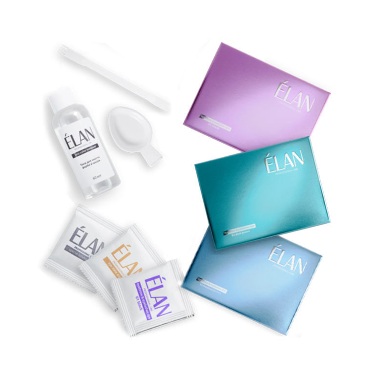 Набір 01 фарба для брів+окисник+арган.олія+тонік - чорний - фото 2